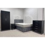 Classic HMO Furniture Package – Bedroom No.2 grey and black black