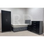 Classic HMO Furniture Package – Bedroom No.1 grey and black