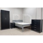 Classic HMO Furniture Package – Bedroom No.4 grey and black