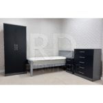 Classic HMO Furniture Package – Bedroom No.3 grey and black