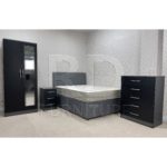 Classic HMO Furniture Package – Bedroom No.8 grey and black