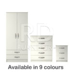 Classic HMO package – 2 door 2 drawer wardrobe set